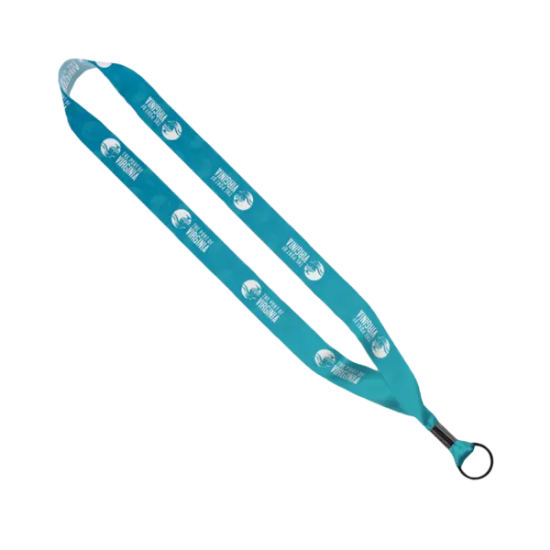 7/8" Dye-Sublimated Satin Ribbon Lanyard
