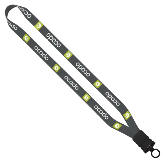 3/4" Dye-Sublimated Lanyard with Plastic Snap-Buckle Release and Plastic O-