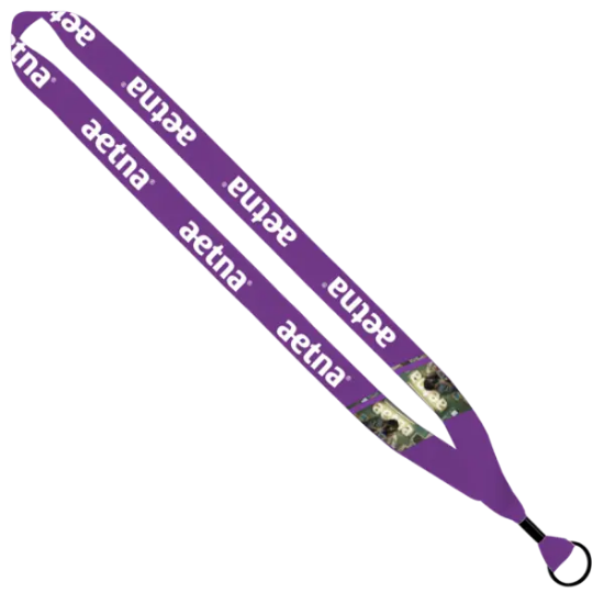 3/4" Dye-Sublimated Waffle Weave Lanyard