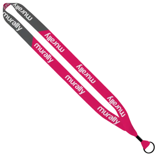 3/4" Recycled Dye-Sublimated Waffle Weave Lanyard