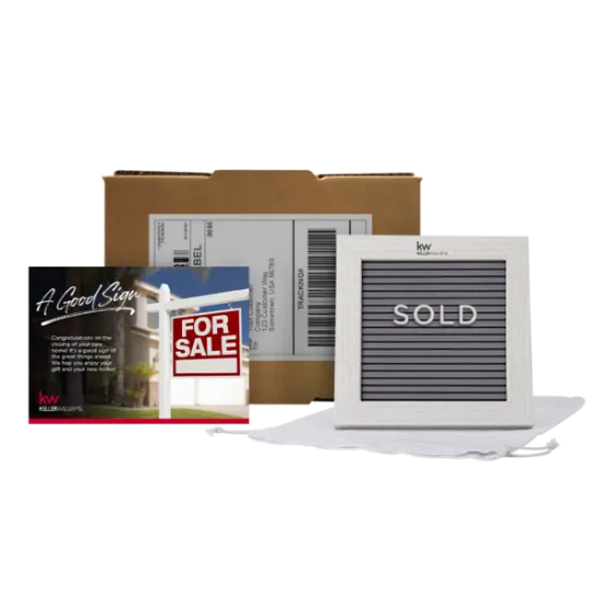 Cipher Wood Frame with Plastic Letter Board Mailer Kit