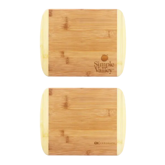 Two-Tone Bamboo Cutting Board 11" x 8-3/4"