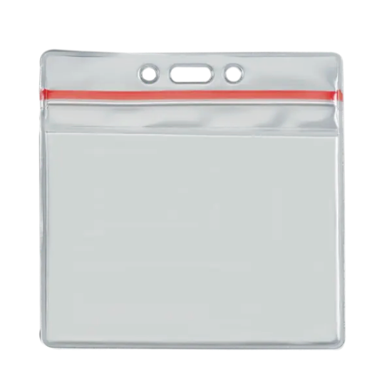 4" x 3" Blank Horizontal Vinyl Pouch with Zipper