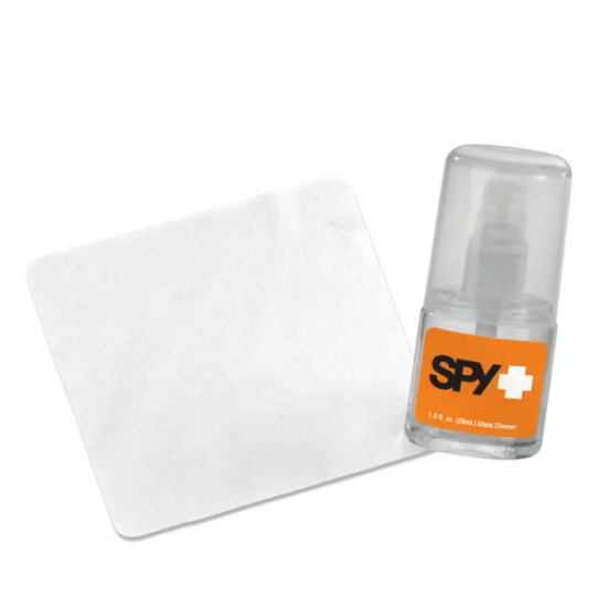1 oz Glass/Lens Cleaner + 4" White Lens Cloth