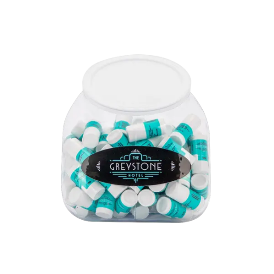 125 Natural Lip Moisturizers in Mini Tube with Tub Display