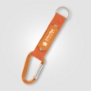 Strap Happy Carabiner Keychain Orange