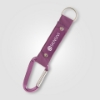 Strap Happy Carabiner Keychain Purple