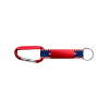 Patriotic Carabiner Keychain Red