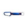 Patriotic Carabiner Keychain Blue