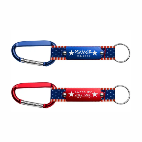 Patriotic Carabiner Keychain