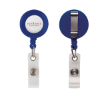 Retractable Badge Reel with Belt Clip Blue