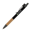 Manoa Ballpoint Pen w/ Bamboo Grip - Black