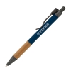 Manoa Ballpoint Pen w/ Bamboo Grip - Blue