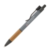 Manoa Ballpoint Pen w/ Bamboo Grip - Grey