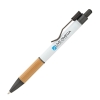 Manoa Ballpoint Pen w/ Bamboo Grip - White
