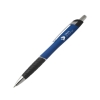 Script Plunge-Action Aluminum Ballpoint Pen - Blue