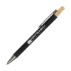 Arundi Recycled Aluminum Pen With Bamboo Plunger - Black