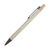 Arundi Recycled Aluminum Pen With Bamboo Plunger - Cream