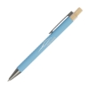 Arundi Recycled Aluminum Pen With Bamboo Plunger - Light Blue