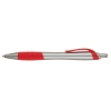 Wave - Silver Ballpoint Pen - Red