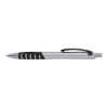 Apex Silver Plunge-Action Ballpoint Pen - Black