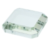 Taranto Square Crystal Paperweight - Clear