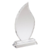 Fiamma II Large Crystal Flame Award - Clear