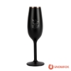 Snowfox 6 oz. Insulated Champagne Flute - Black