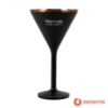 Snowfox 8 oz. Double Wall Steel Stemmed Martini Glass - Black