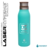 Manna 18 oz. Ascend Stainless Steel Water Bottle w/ Acacia Lid - Light Blue