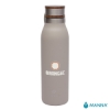 Manna 18 oz. Ascend Stainless Steel Water Bottle w/ Acacia Lid - Sand