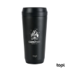 TOPL 16 oz. Double Wall, Recycled Stainless Steel 360 Tumbler - Black