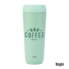 TOPL 20 oz. Double Wall, Recycled Stainless Steel 360 Tumbler - Aqua