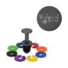 Rocco Aluminum Bottle Stopper with Glass Markers - Black