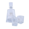 Wellington Baron Whiskey Decanter & Glasses Set - Clear