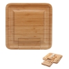 Lorenzi 4-Piece Bamboo Cheese Tray - Natural