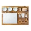 Milton 11-Piece Acacia Wood Cheese Set - Natural
