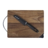 Gordon Acacia Wood Cutting Board & Knife Set - Natural