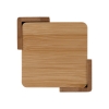 Brandon IV 4-Piece Bamboo Coaster Set