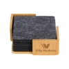 Redmond 6pc Recycled Felt Coaster Set - Grey