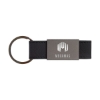 Boyd Aluminum & Leatherette Keyring - Black