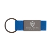 Boyd Aluminum & Leatherette Keyring - Blue