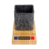 Renton Recycled Felt and Bamboo Pen/Device/Card Holder - Grey