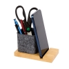 Renton Recycled Felt and Bamboo Pen/Device/Card Holder