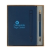 Manhattan II Gift Set w/ Magnetic Journal & Recycled Pen - Navy