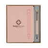 Manhattan II Gift Set w/ Magnetic Journal & Recycled Pen - Peach