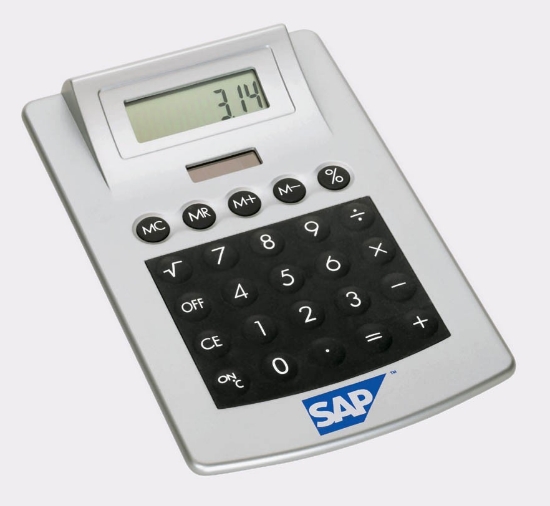 Rubber-Touch Desk Top Calculator