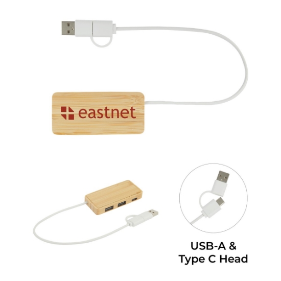 Douglas Bamboo Dual USB Hub