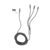 Virgo 9' RPET 5-in-1 Charging Cable - Gunmetal