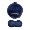 Journey Neck Pillow With Built-In Sleep Mask - Navy